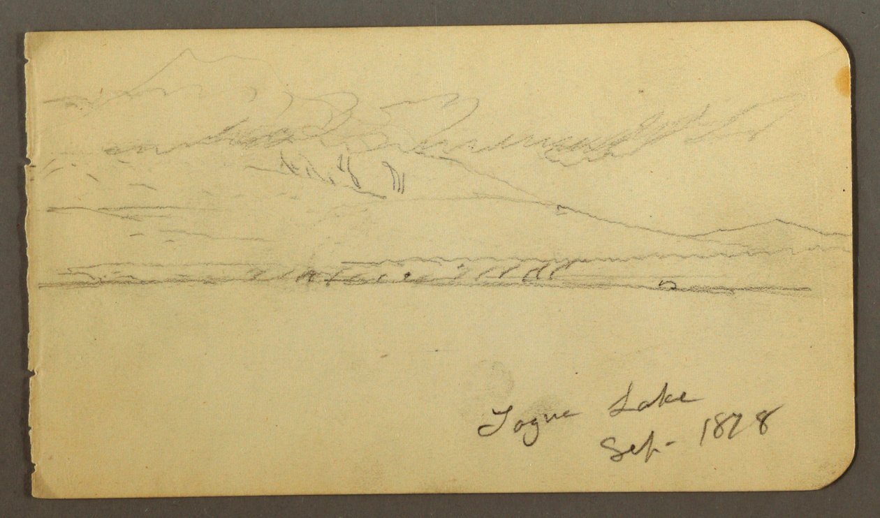 Kresba, Hora Katahdin pokrytá mraky, 1878 od Frederic Edwin Church