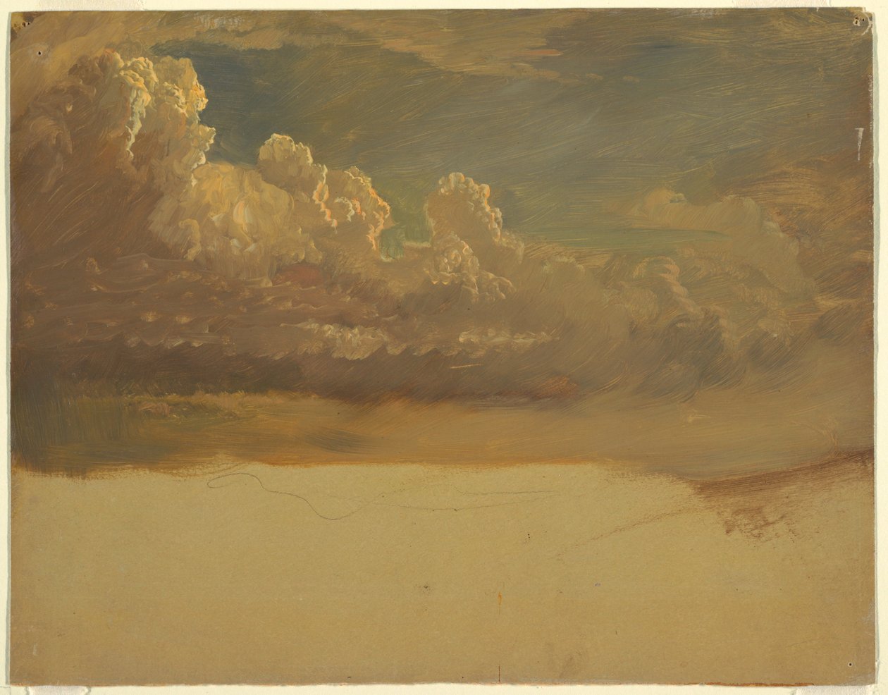 Kresba, Studie mraků, březen 1871 od Frederic Edwin Church