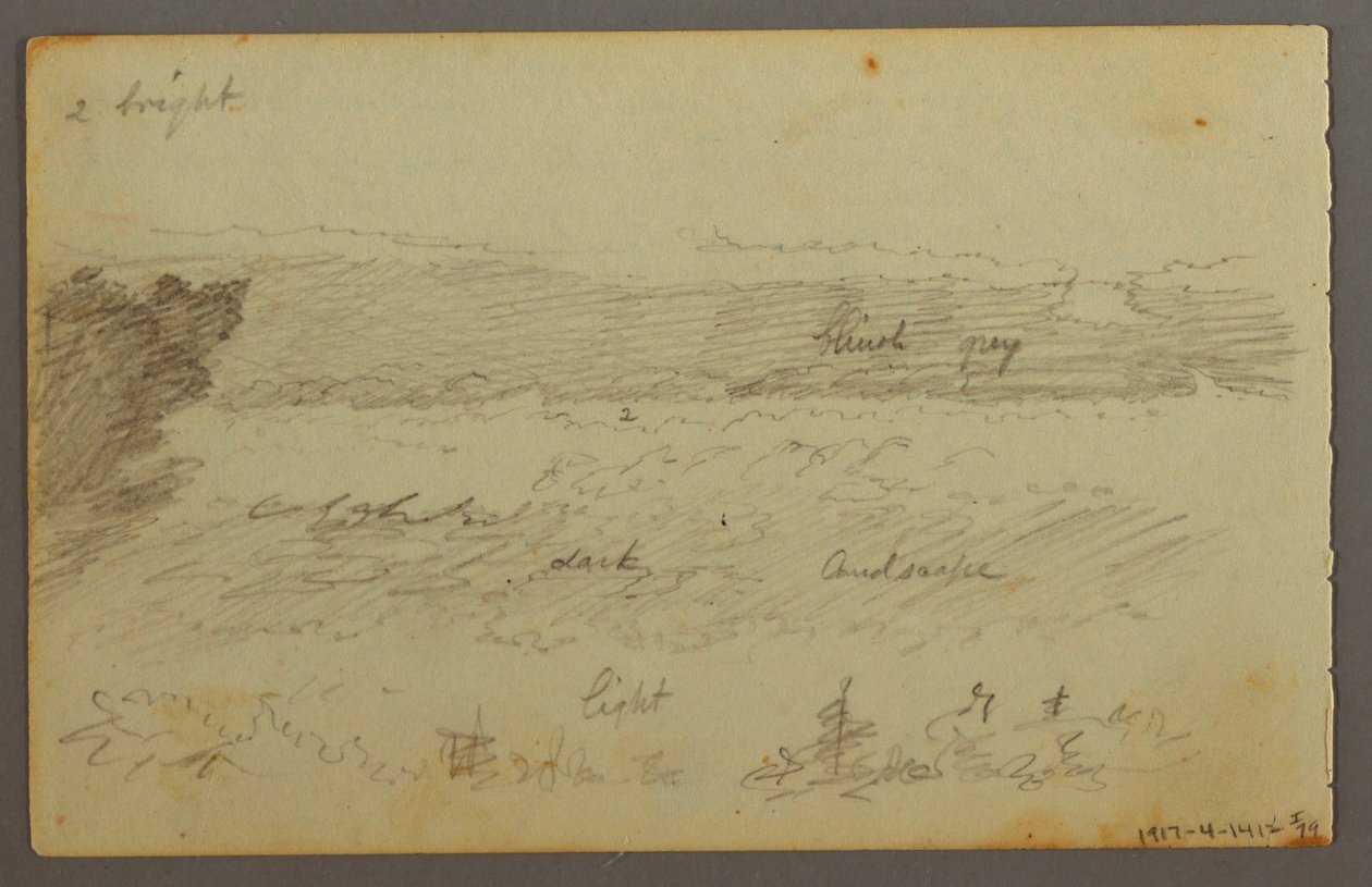 Kresba, Studie mraků, pravděpodobně 1844 od Frederic Edwin Church