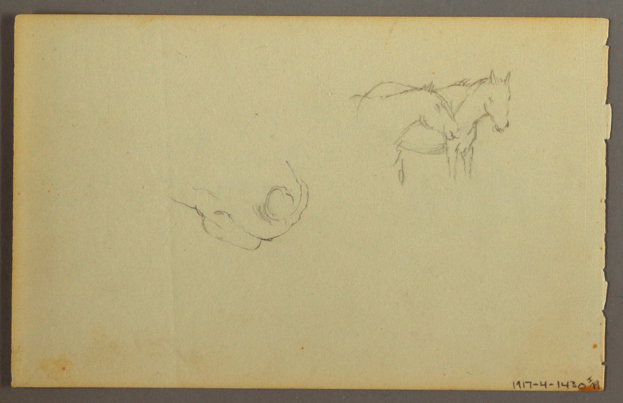 Kresba, Studie mraků, 1844 od Frederic Edwin Church