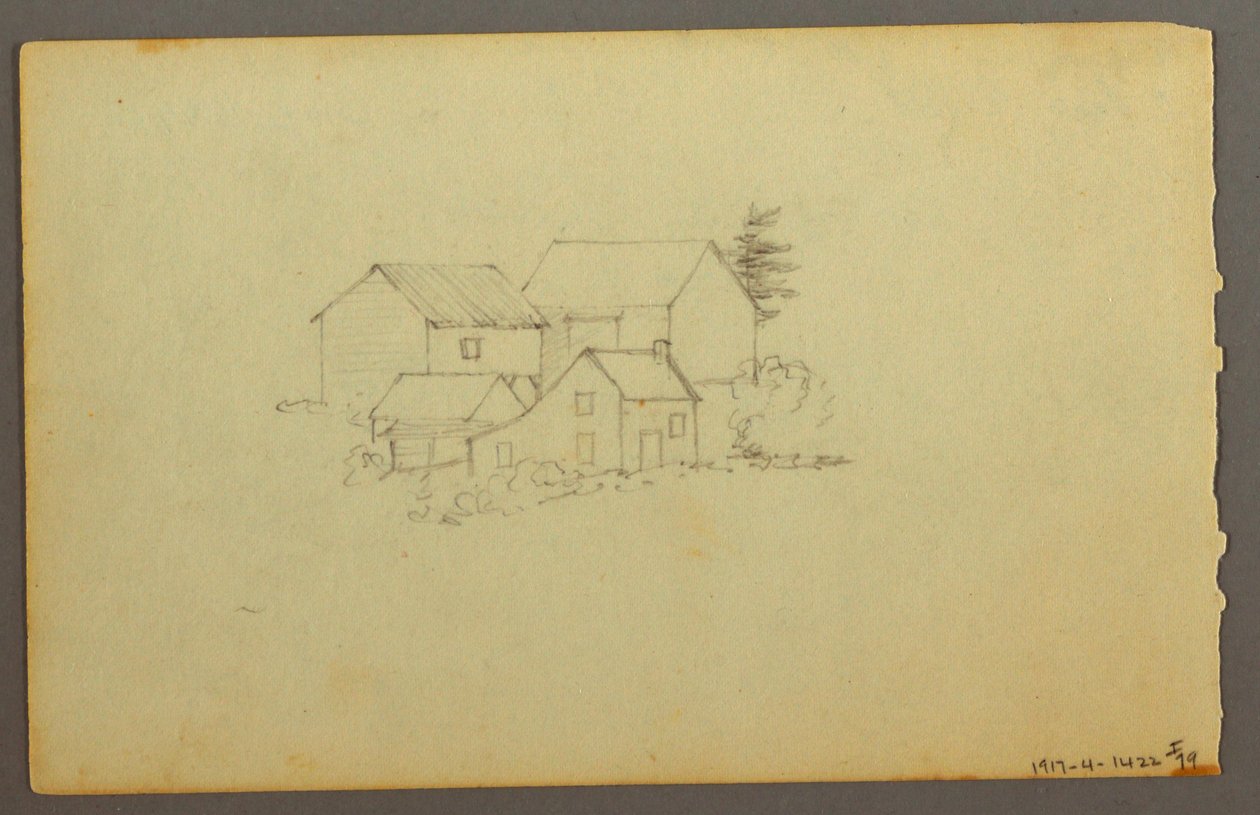 Kresba, Studie mraků, 1844 od Frederic Edwin Church
