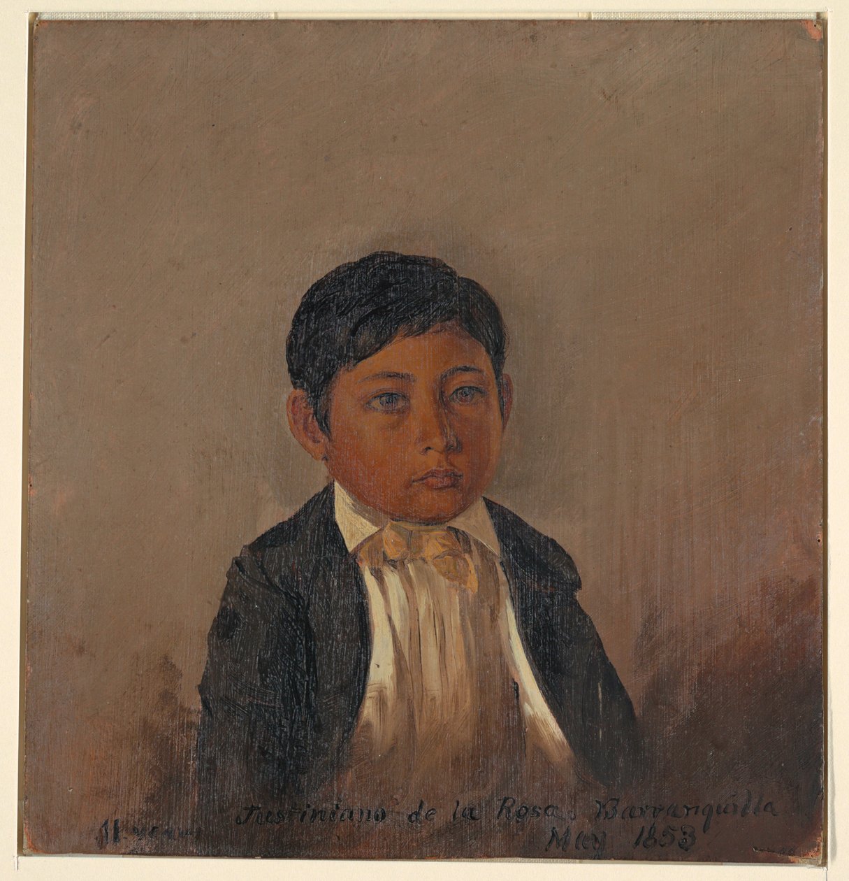 Kresba, Kolumbie, Barranquilla, portrét chlapce, květen 1853 od Frederic Edwin Church