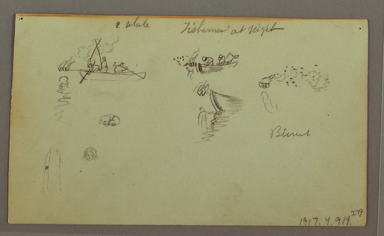 Kresba, figurální studie, osel ve smečce, plachetnice, pravděpodobně 1868 od Frederic Edwin Church