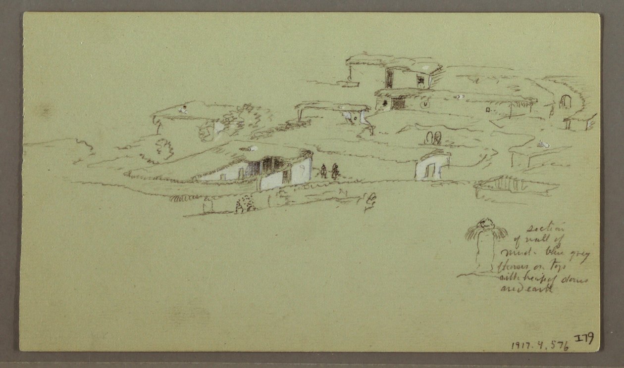 Kresba, Flat Rocky hill, 4. května 1868 od Frederic Edwin Church