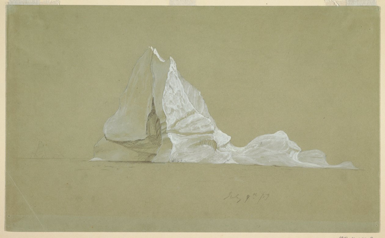Kresba, plovoucí ledovec, 9. července 1859 od Frederic Edwin Church
