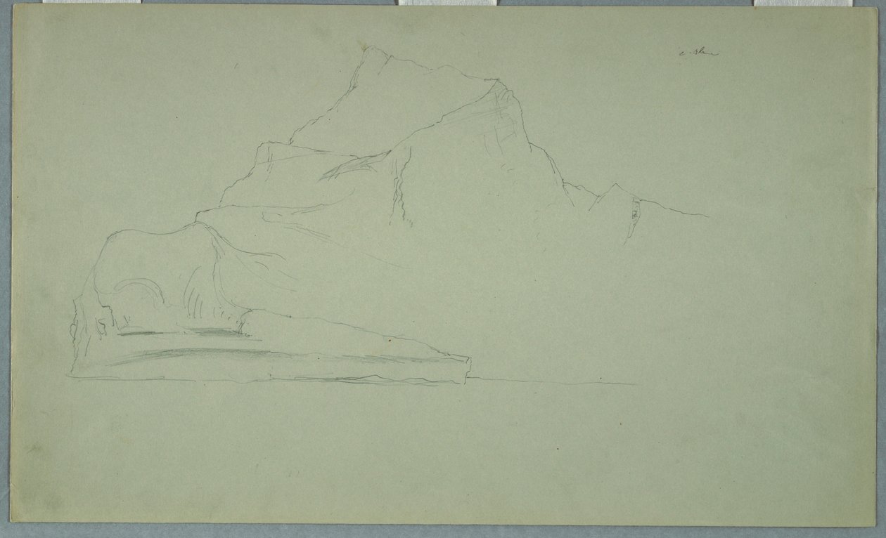 Kresba, plovoucí ledovec, červen nebo červenec 1859 od Frederic Edwin Church