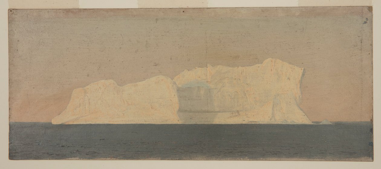 Kresba, plovoucí ledovec, Labrador, červen nebo červenec 1859 od Frederic Edwin Church