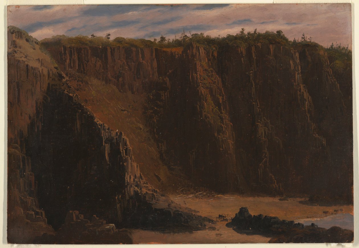 Kresba, ostrov Grand Manan, Kanada, srpen-září 1851 od Frederic Edwin Church