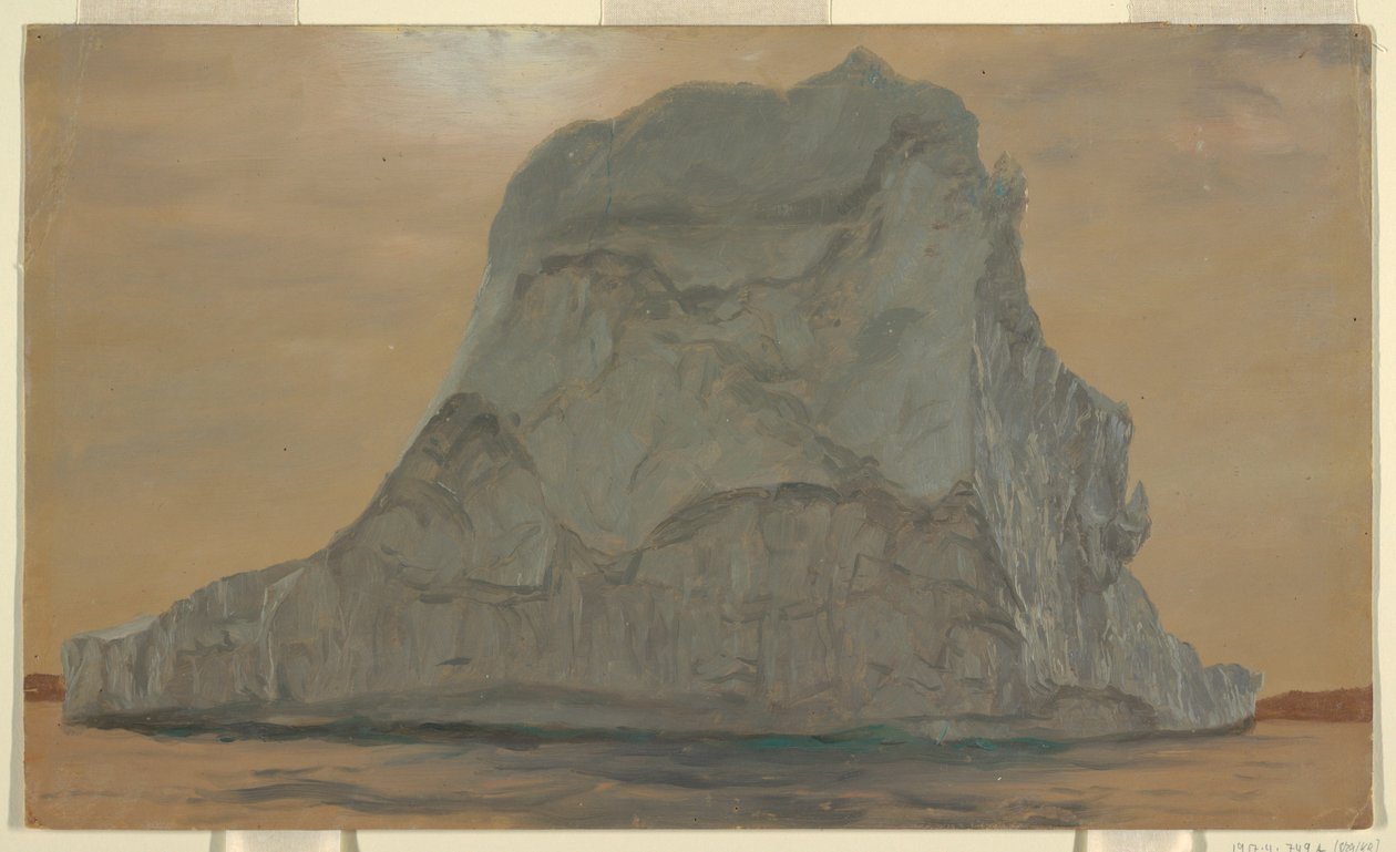 Kresba, Šedý ledovec, červen nebo červenec 1865 od Frederic Edwin Church