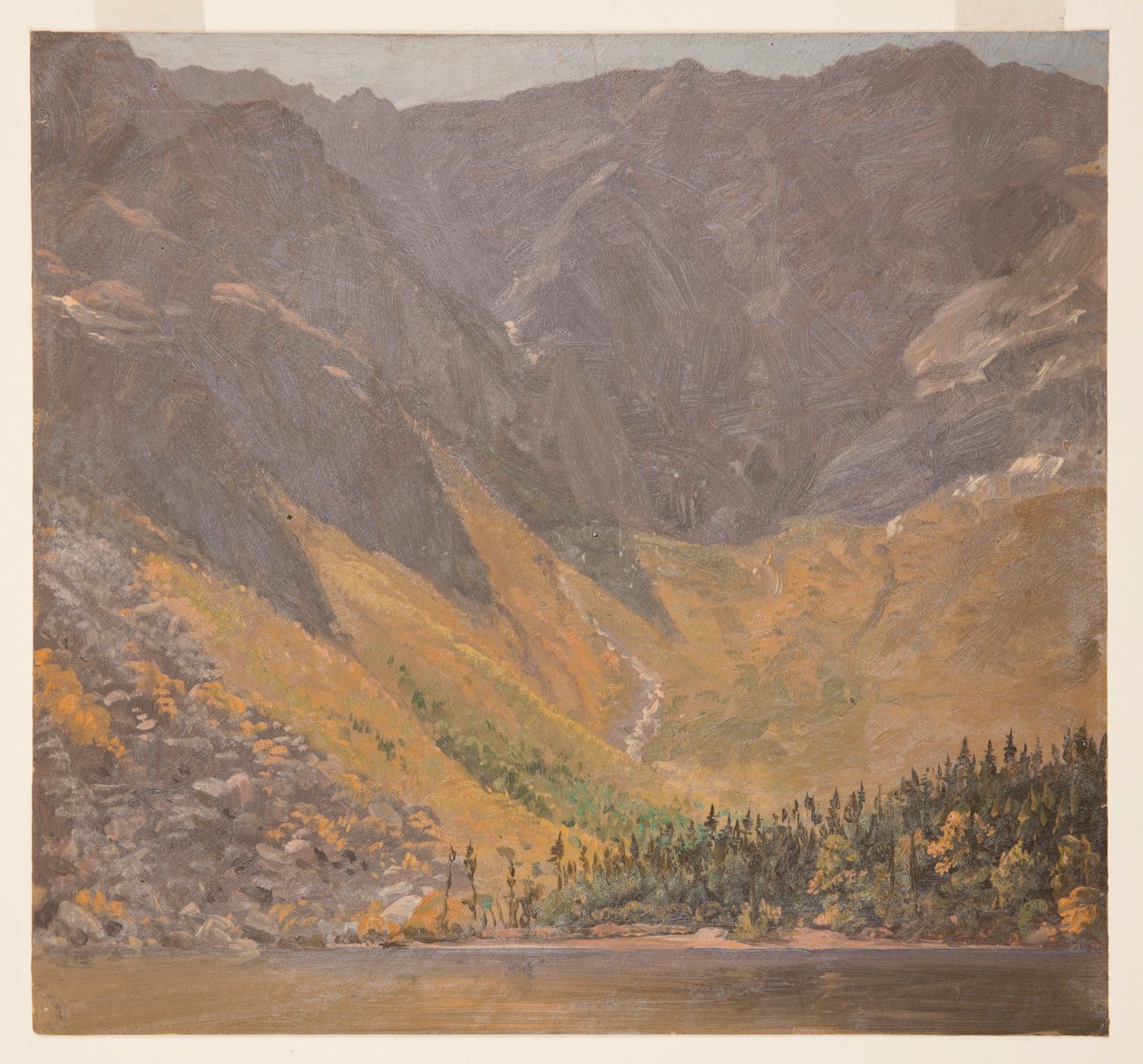 Kresba, Great Basin, Mount Katahdin, Maine, před rokem 1878 od Frederic Edwin Church