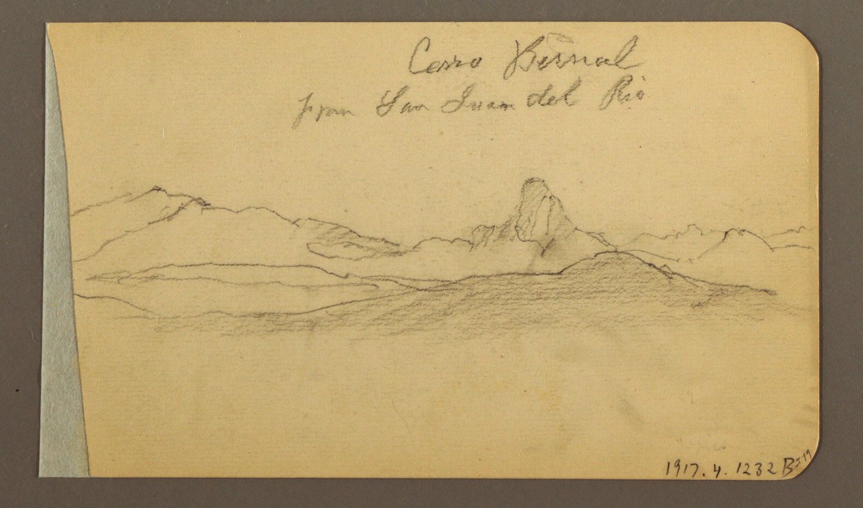 Kresba, pohoří, vrchol San Bernal, 1889 od Frederic Edwin Church