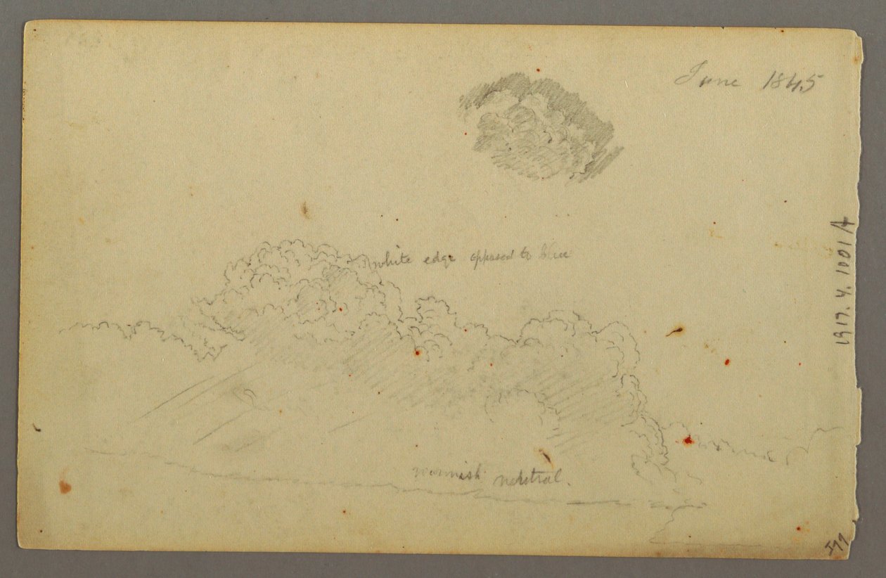 Kresba, pohoří Hill, 1844 od Frederic Edwin Church