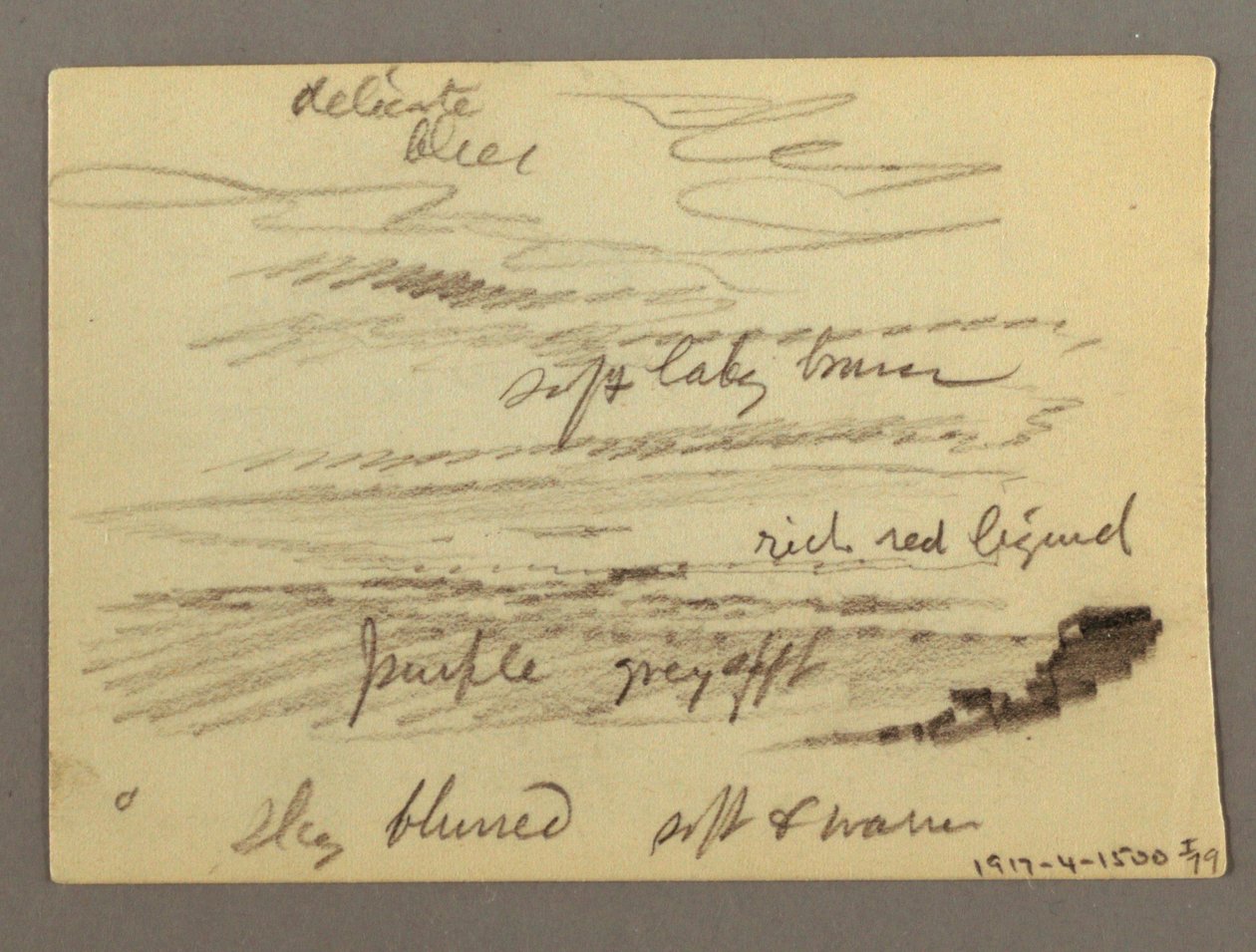 Kresba, dům, pravděpodobně 1868-69 od Frederic Edwin Church
