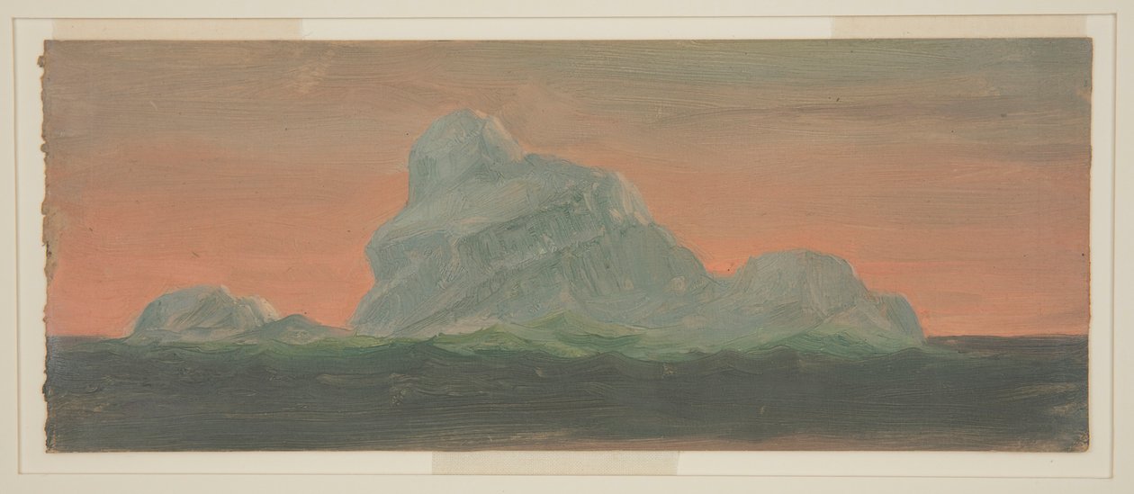 Kresba, Ledovec na večerní obloze, červen 1859 od Frederic Edwin Church