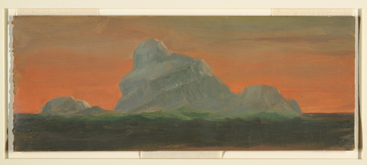 Kresba, Ledovec na večerní obloze, červen 1859 od Frederic Edwin Church