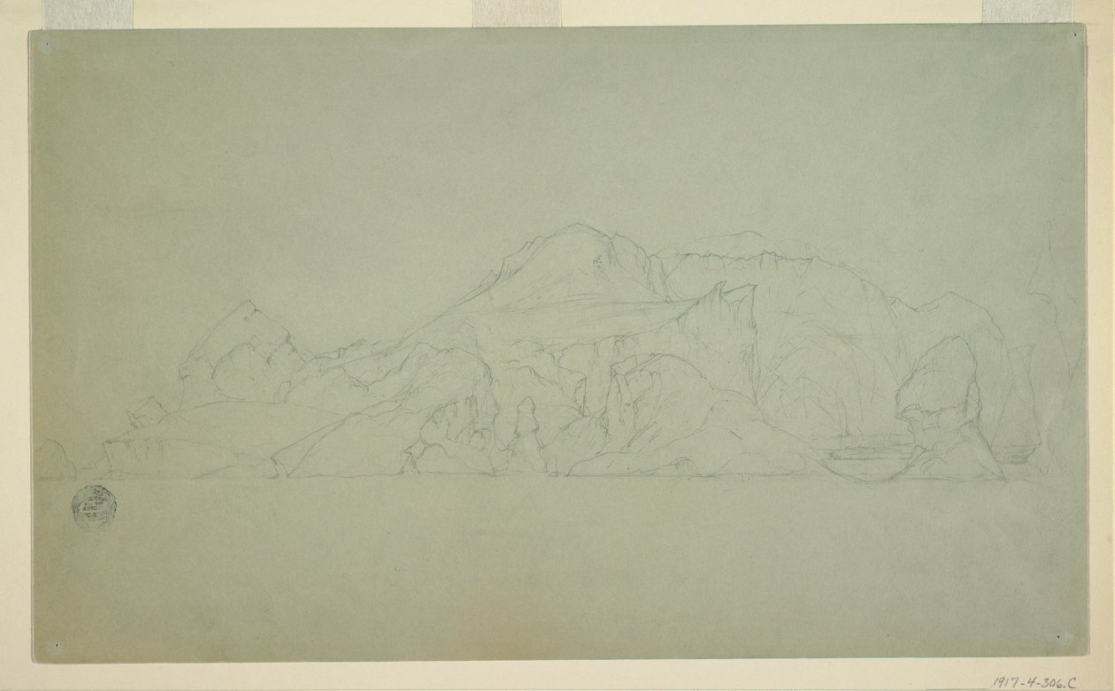 Kresba, Ledovec, červen nebo červenec 1859 od Frederic Edwin Church