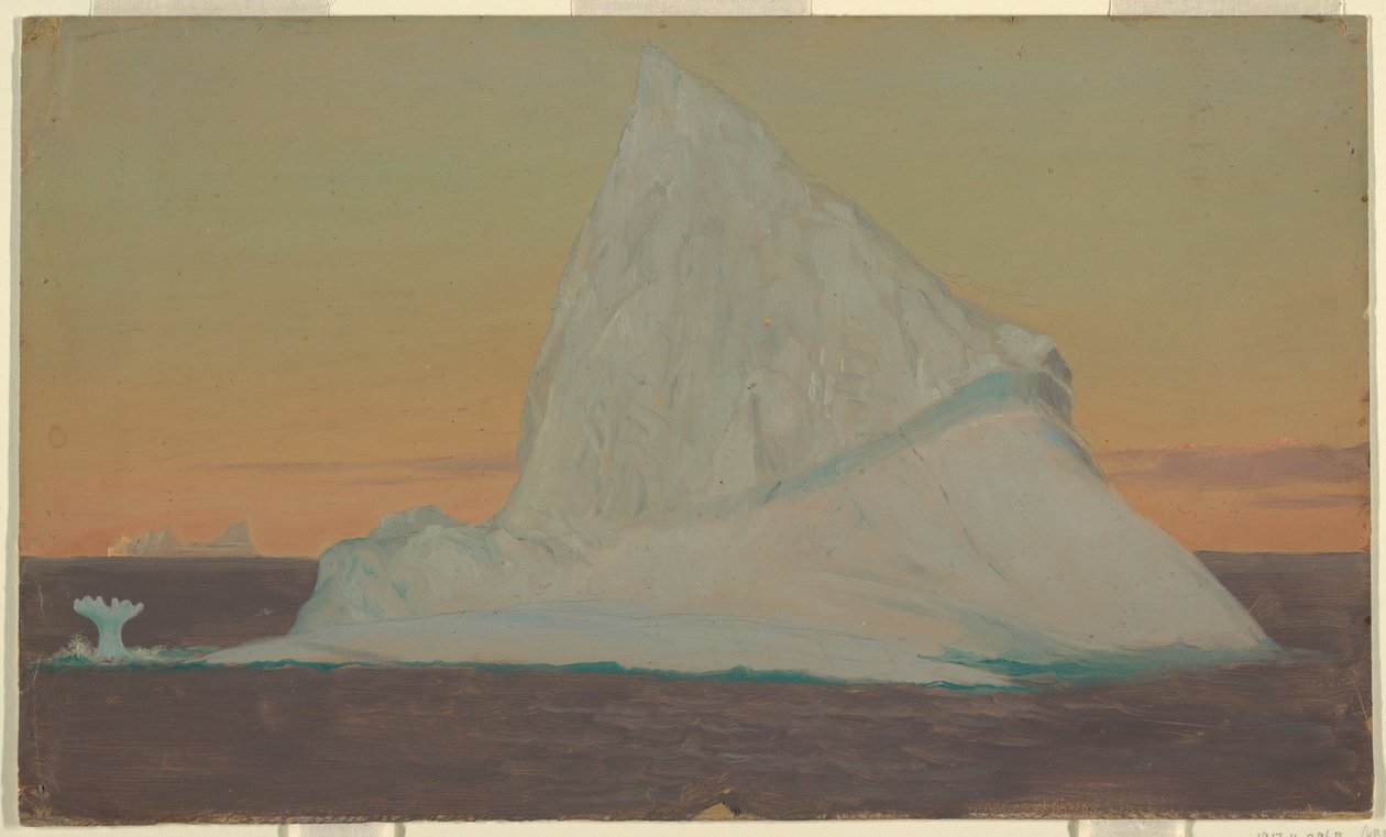 Kresba, ledovec a ledový květ, červen nebo červenec 1859 od Frederic Edwin Church
