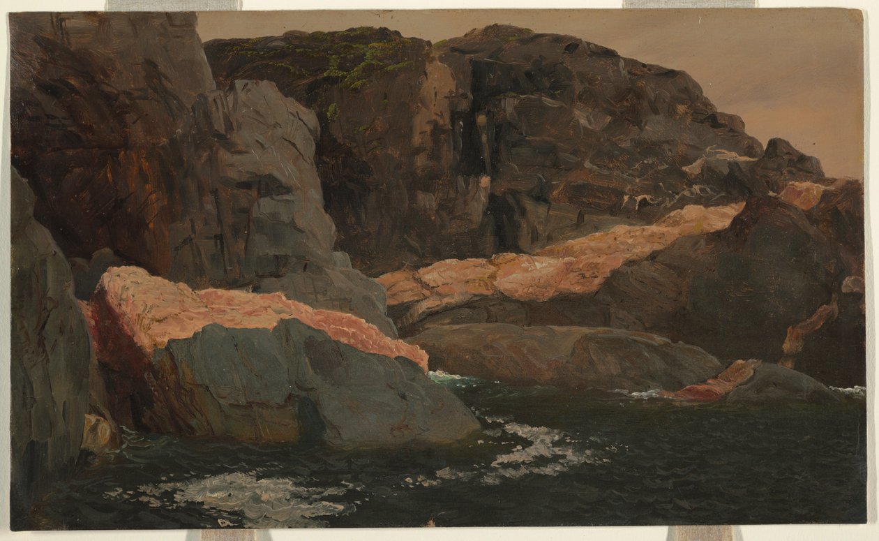 Kresba, Laborador, Big Island, Battle Harbor, 1859 od Frederic Edwin Church