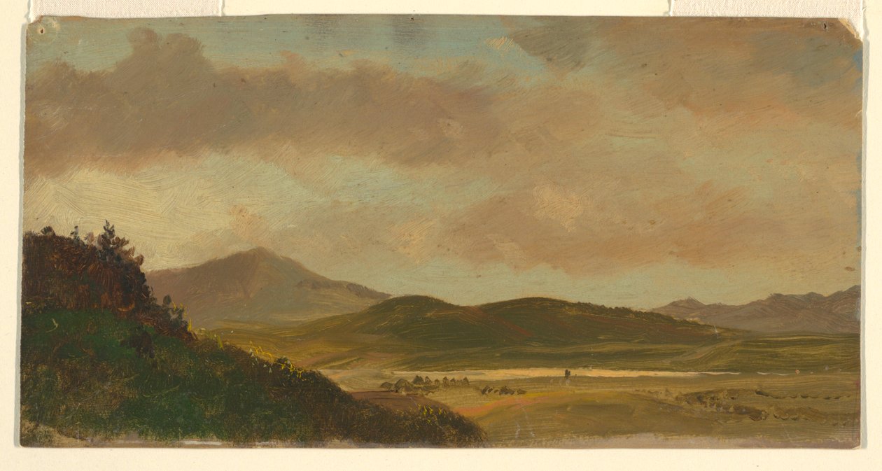 Kresba, krajina, 1865 od Frederic Edwin Church