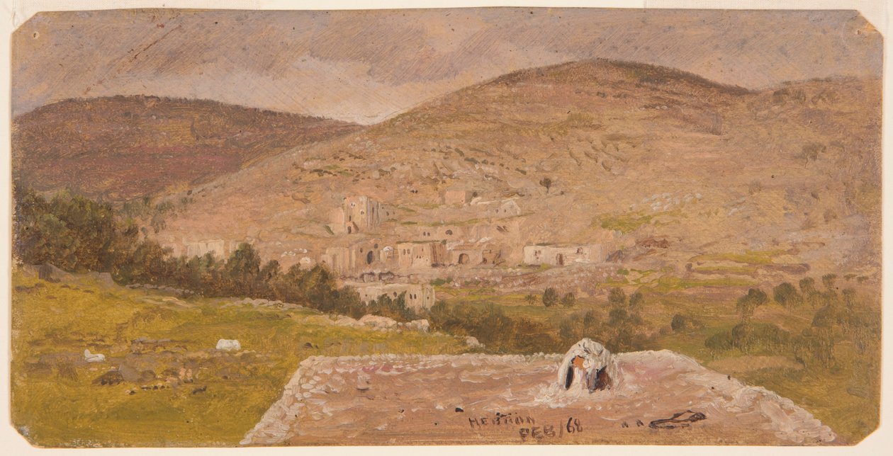 Kresba, krajina, 1865 od Frederic Edwin Church