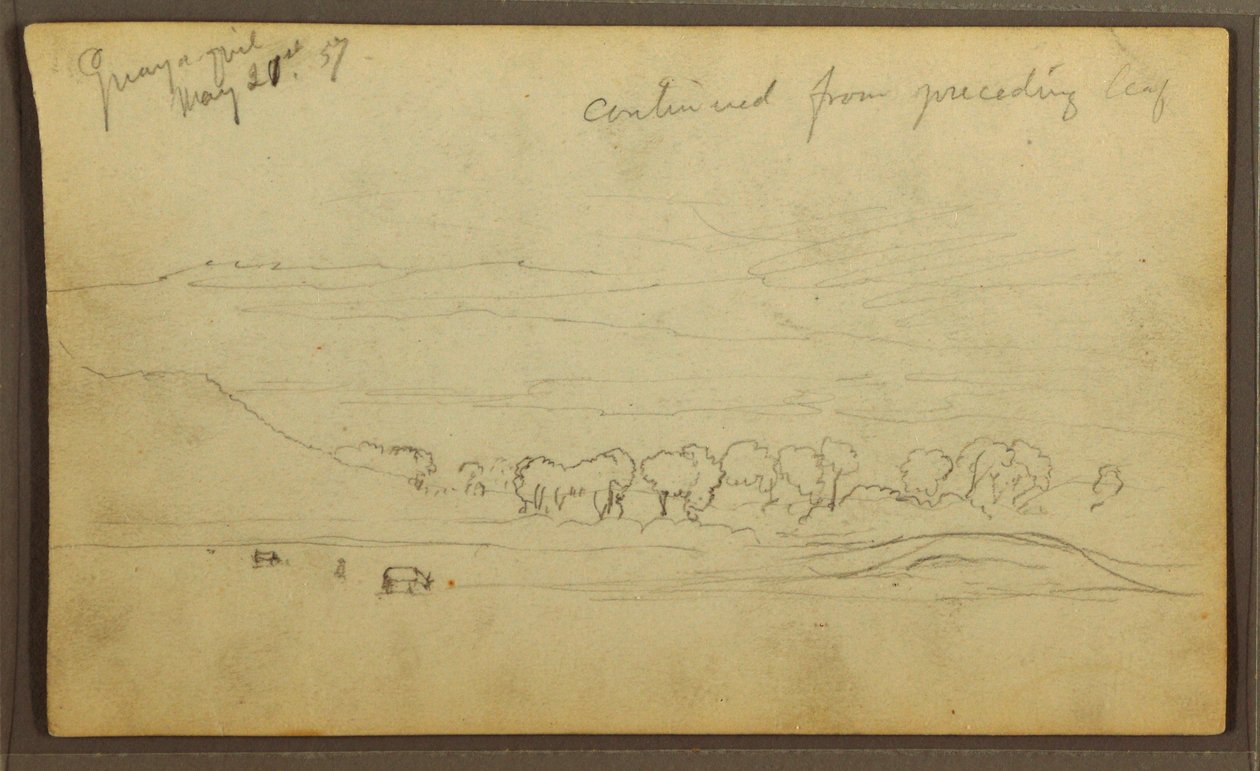 Kresba, Krajina, Guayaquil, Ekvádor, 21. května 1857 od Frederic Edwin Church
