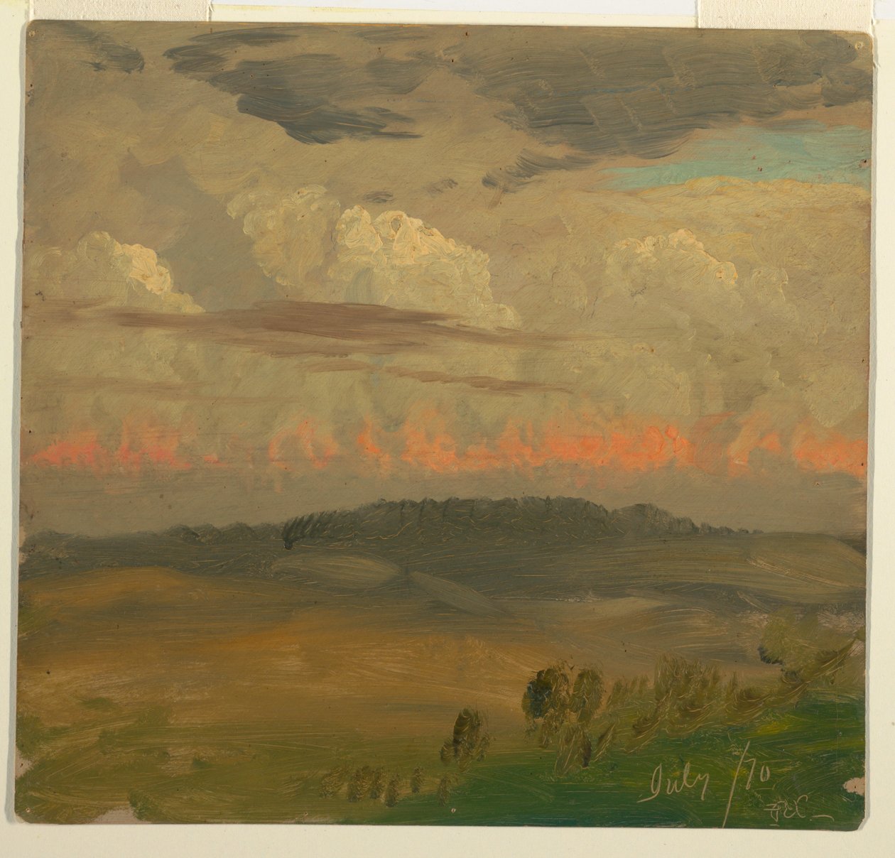 Kresba, Krajina, Hudson Valley, červenec 1870 od Frederic Edwin Church