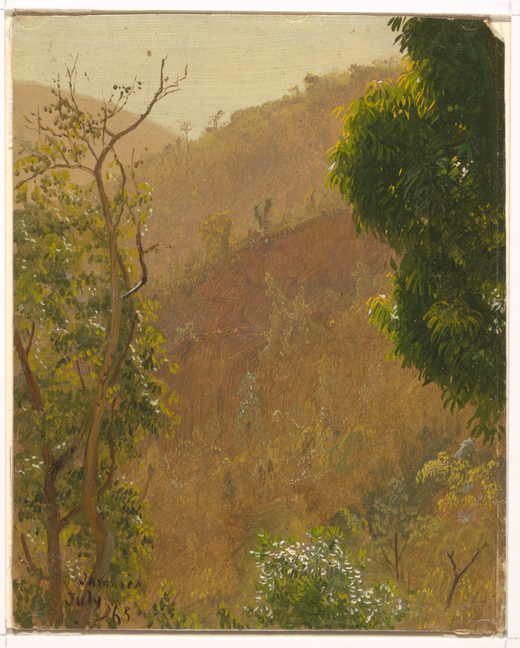 Kresba, Krajina, červenec 1865 od Frederic Edwin Church