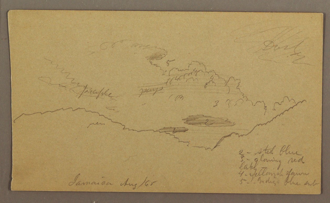 Kresba, krajina, květen-srpen 1865 od Frederic Edwin Church