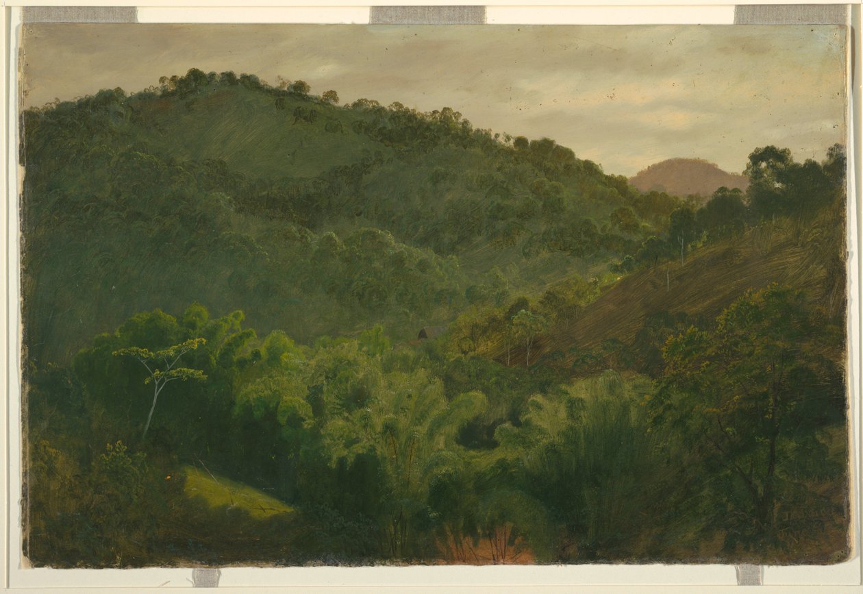 Kresba, Krajina z Jamajky, Západní Indie, 1865 od Frederic Edwin Church