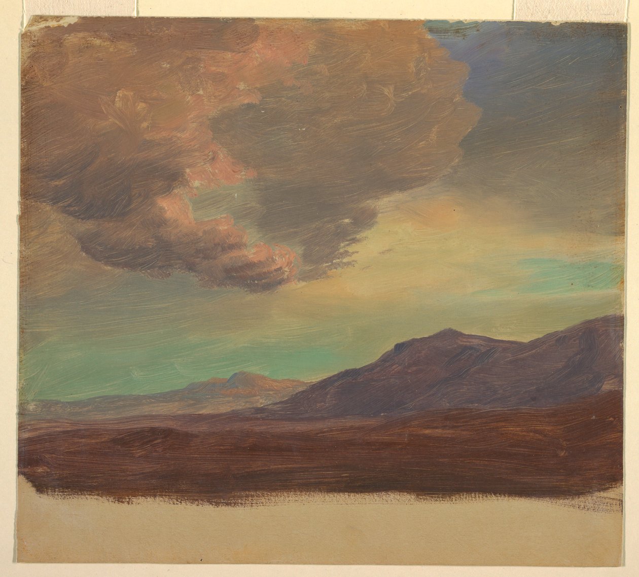 Kresba, Krajina, poblíž Palastine nebo Sýrie, 1868 od Frederic Edwin Church