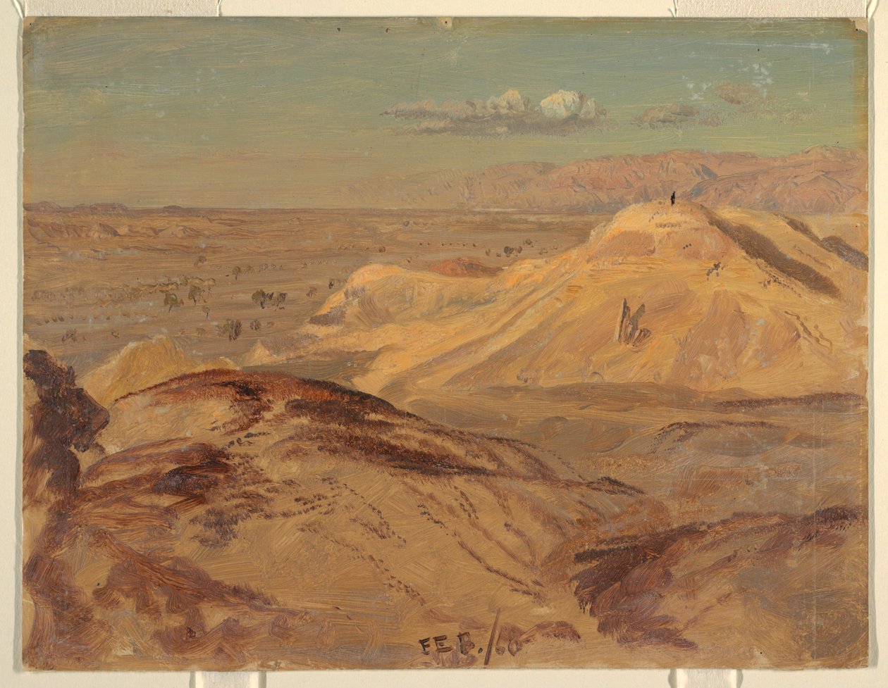 Kresba, Krajina u Petry, únor 1868 od Frederic Edwin Church