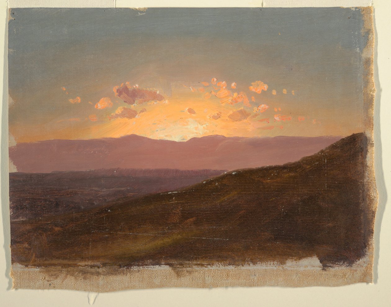 Kresba, Pohled na údolí Hudson, 14. srpna 1867  od Frederic Edwin Church
