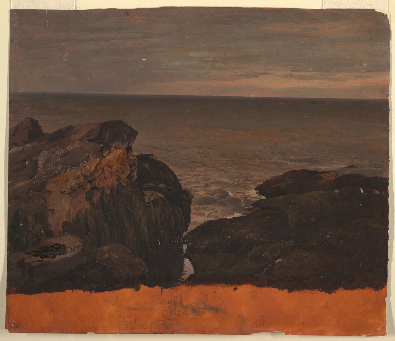 Kresba, pobřeží státu Maine, asi 1850 od Frederic Edwin Church