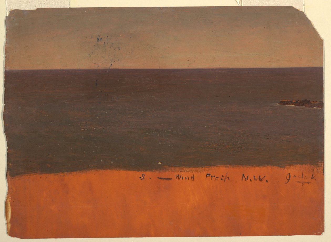 Kresba, pobřeží státu Maine, asi 1850 od Frederic Edwin Church