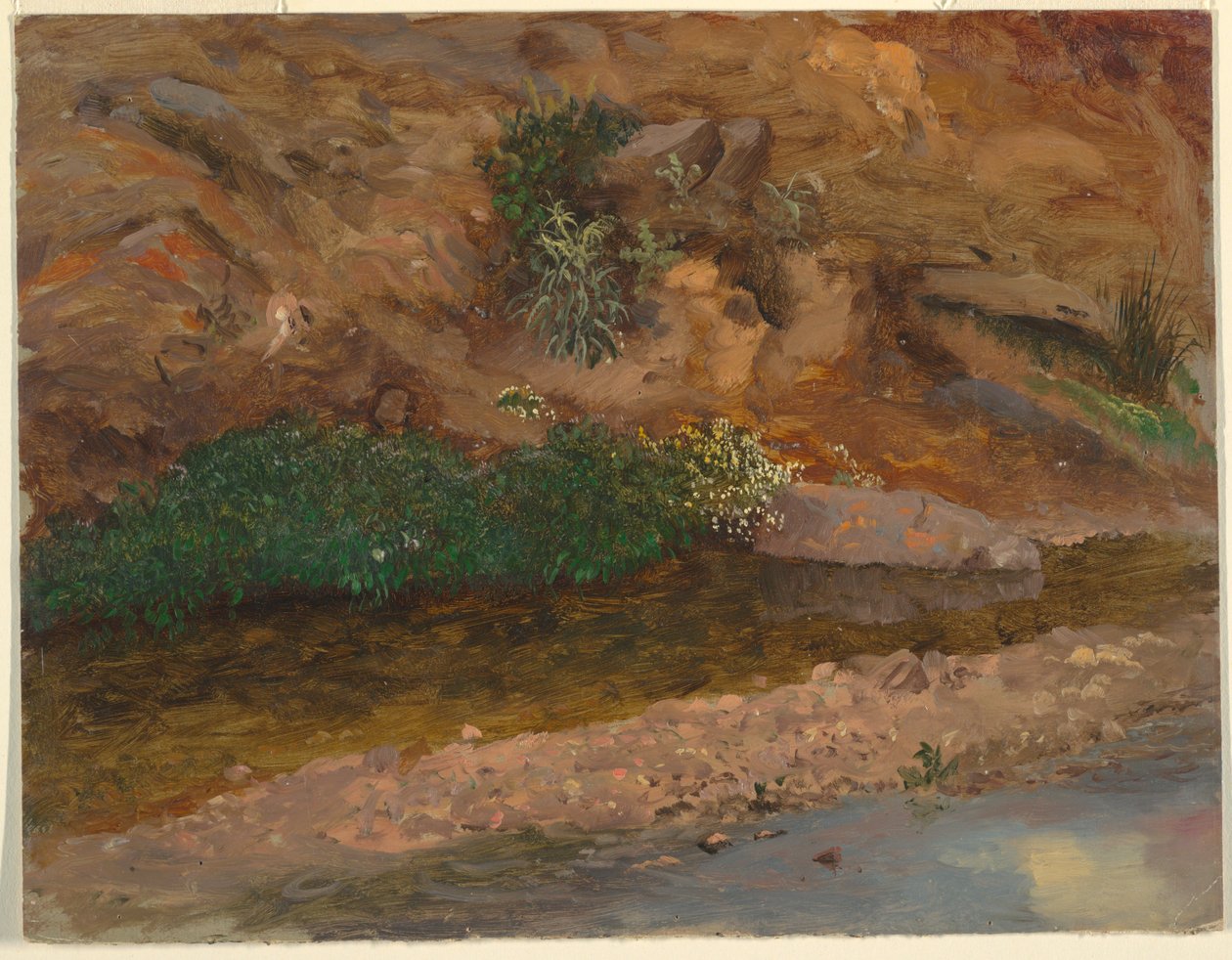 Kresba, okraj potoka, 1860-70 od Frederic Edwin Church