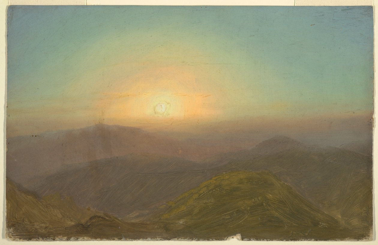 Kresba, Ranní krajina, 1865 od Frederic Edwin Church