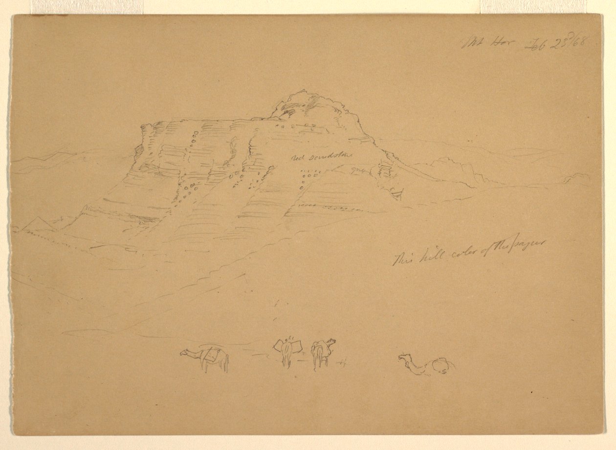 Kresba, Mount Hor, 23. února 1868 od Frederic Edwin Church