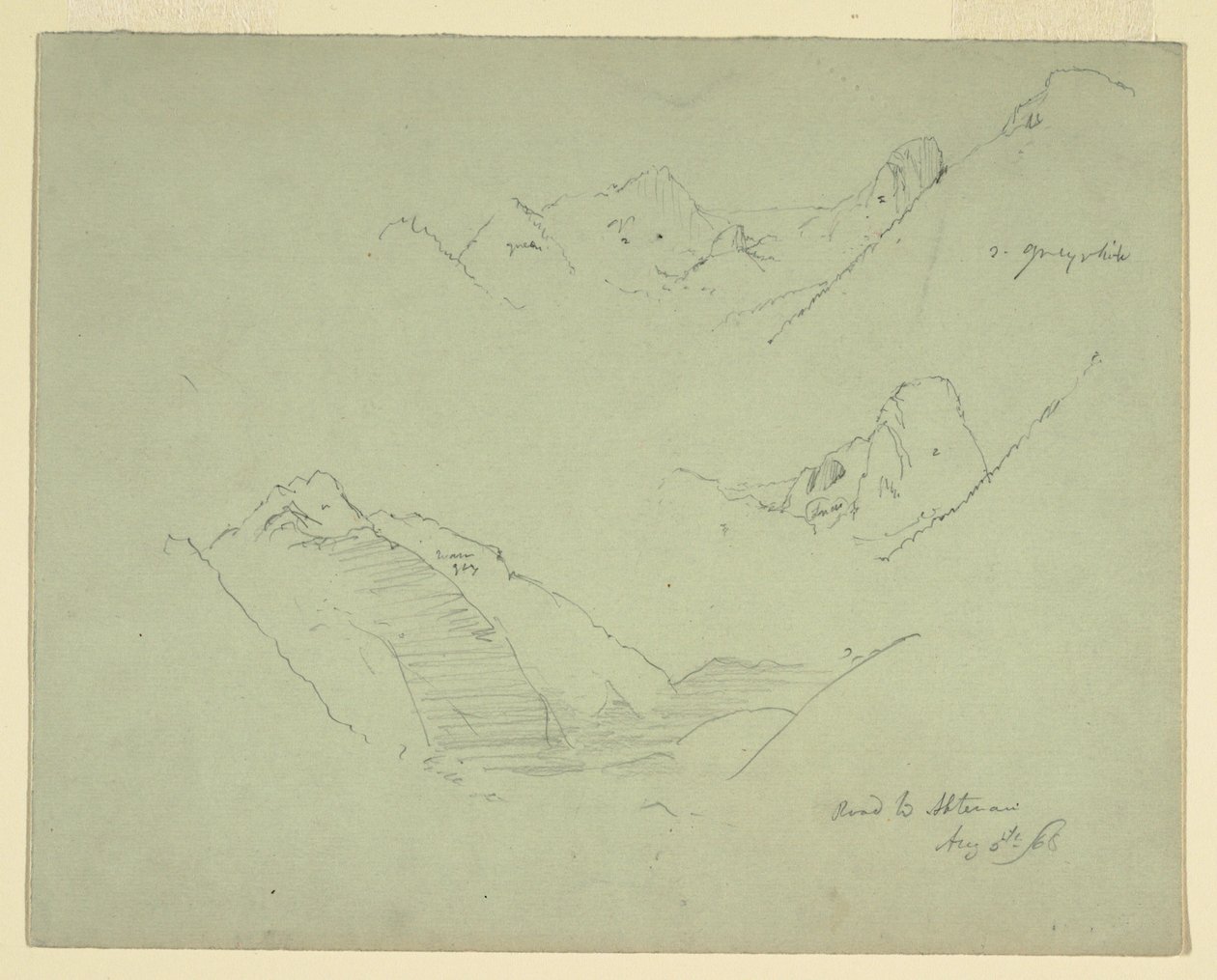 Kresba, Hory u Abtenau, Solná komora, 5. srpna 1868 od Frederic Edwin Church