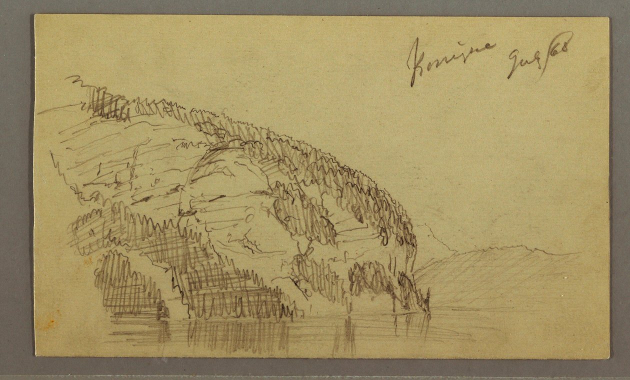 Kresba, Mountainside, červenec 1868 od Frederic Edwin Church