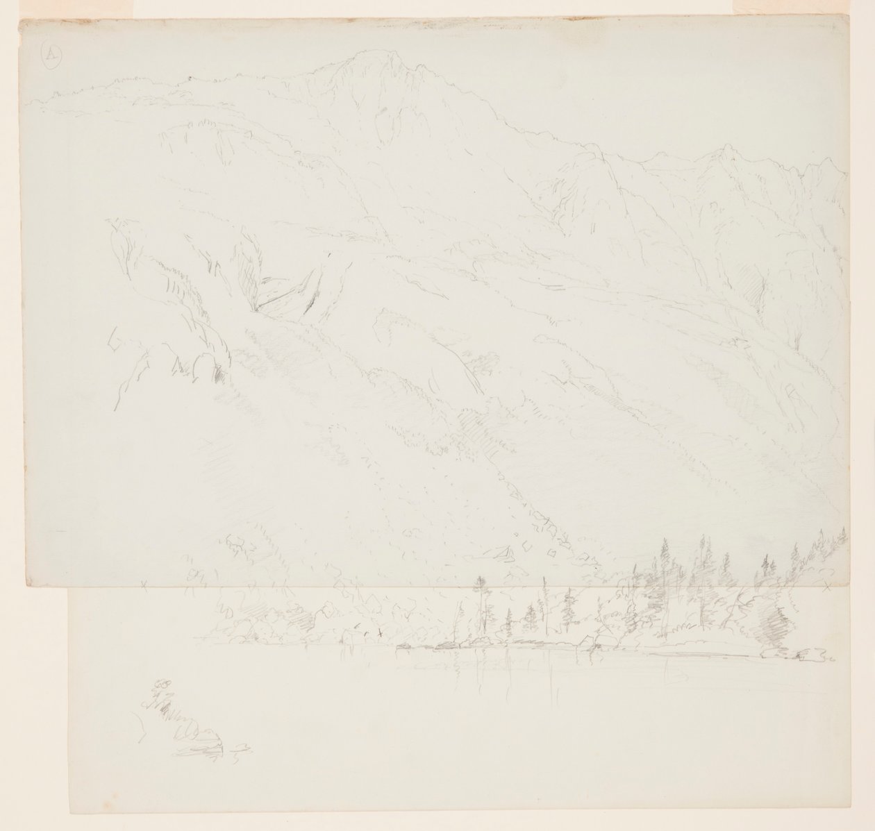 Kresba, Mt. Katahdin, Maine, 1870-78 od Frederic Edwin Church