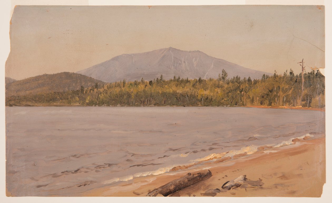 Kresba, hora Katahdin od rybníka Togue, pravděpodobně 1878 od Frederic Edwin Church