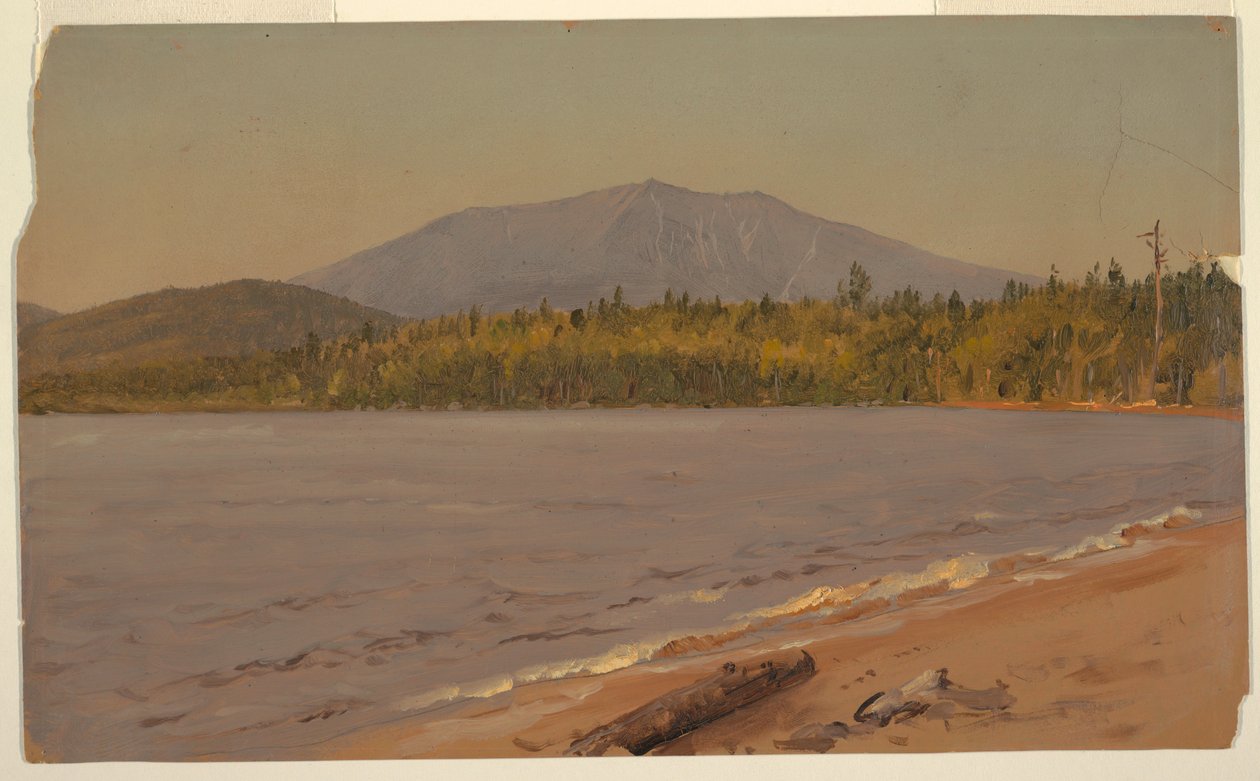 Kresba, hora Katahdin od rybníka Togue, pravděpodobně 1878 od Frederic Edwin Church