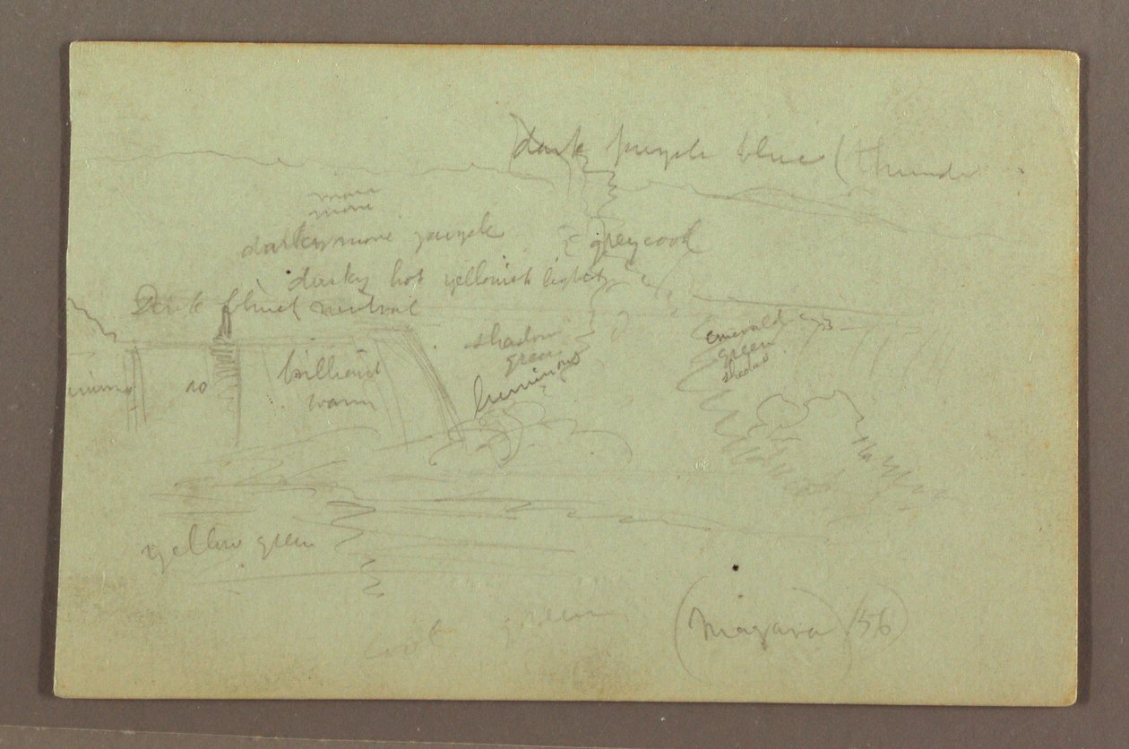 Kresba, Niagarské vodopády z kanadské strany, 1856 od Frederic Edwin Church