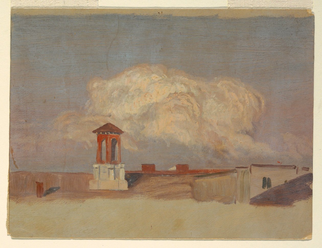 Kresba, Střechy italského města, 1868-69 od Frederic Edwin Church