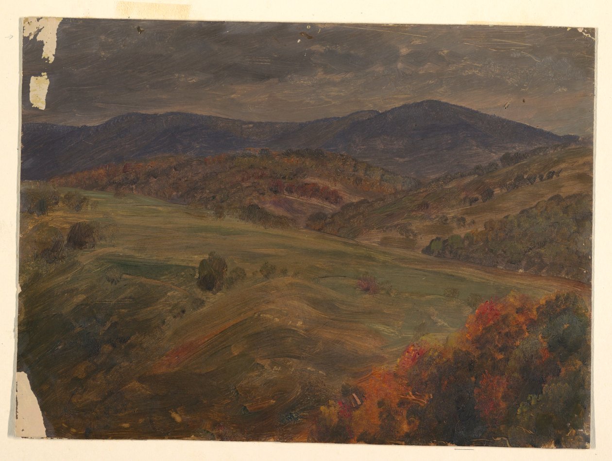 Kresba, Scéna v Catskills, 1870-80 od Frederic Edwin Church