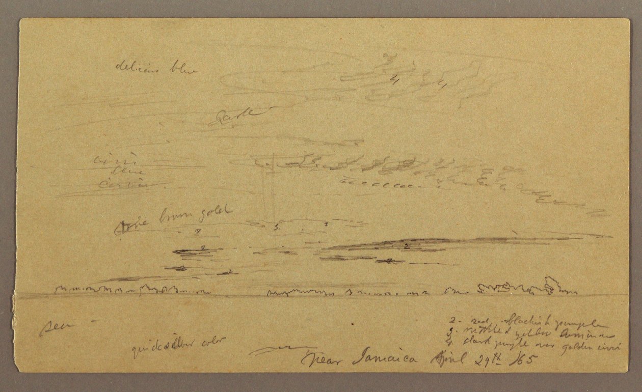 Kresba, Mořská krajina, 29. dubna 1865 od Frederic Edwin Church