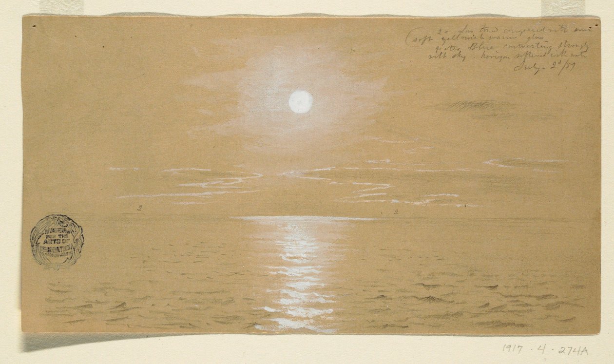 Kresba, Mořské krajiny, Newfoundland, 6. července 1859, 1859 od Frederic Edwin Church