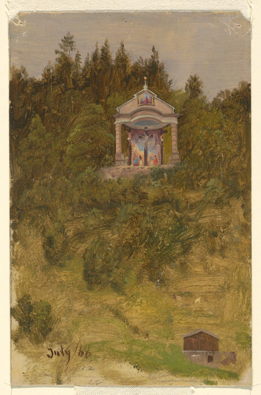 Kresba, svatyně, Bavorsko, červenec 1868 od Frederic Edwin Church