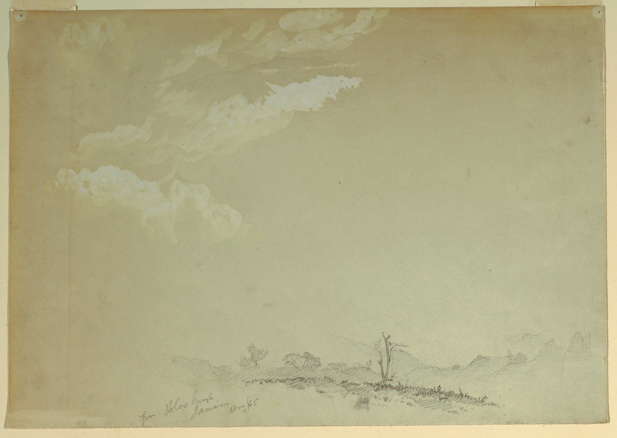 Kresba, náčrtky, Bloxburgh, Jamajka, 1865 od Frederic Edwin Church