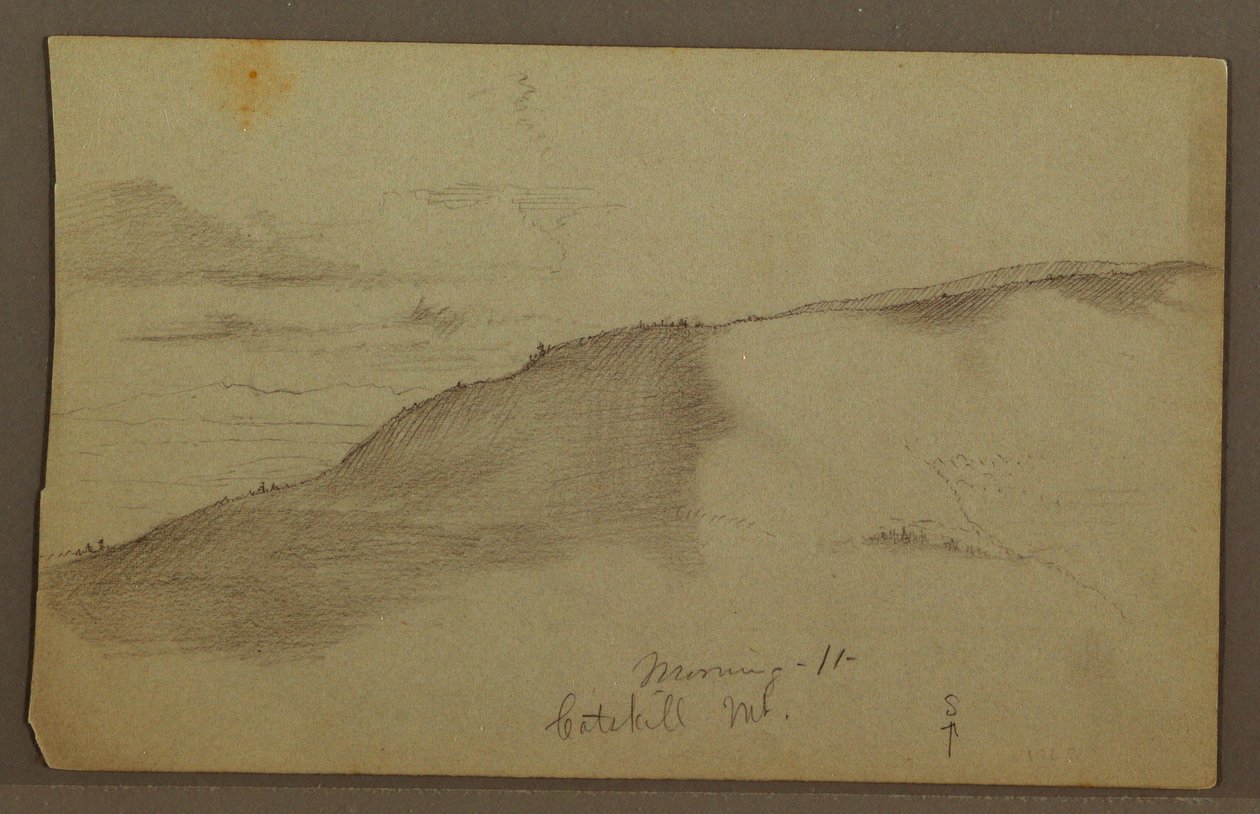 Kresba, Svažité hory, pravděpodobně 60. léta 19. století od Frederic Edwin Church